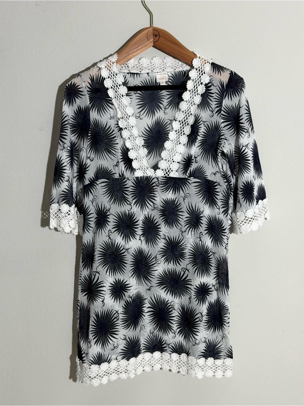 Milly Cabana Navy Sunburst Resort Tunic